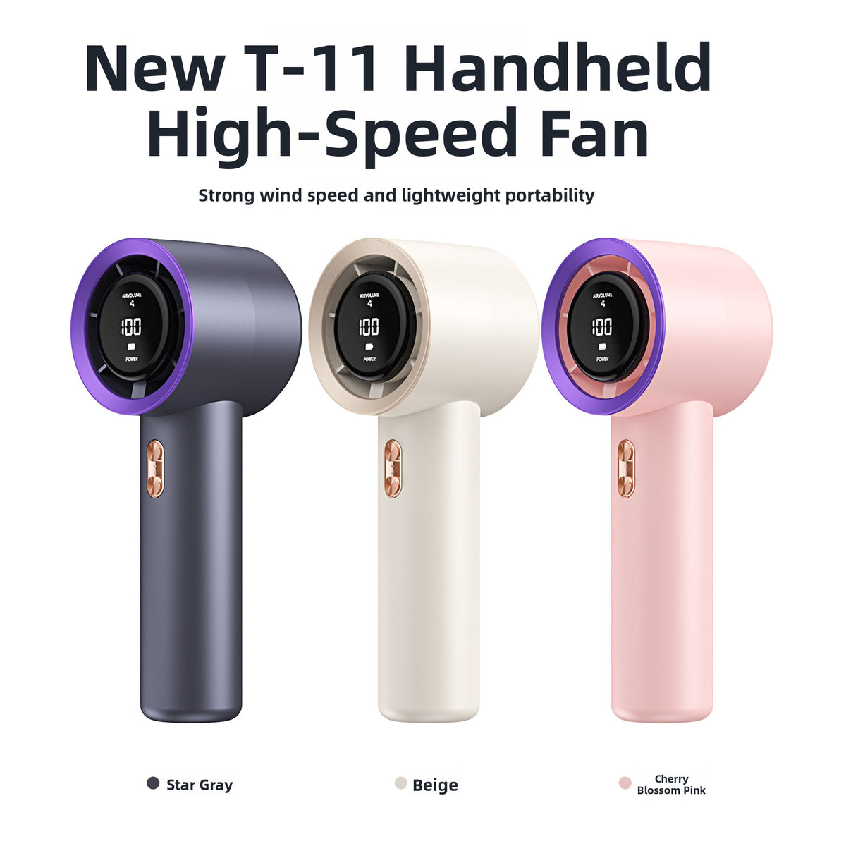 Handheld Turbo Fan with USB Charging