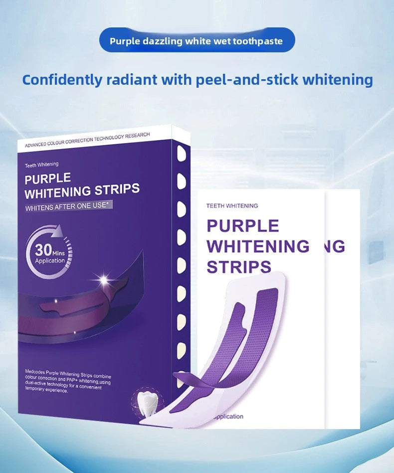Purple Teeth Whitening Strips