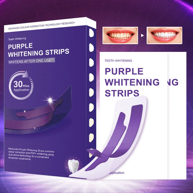 Purple Teeth Whitening Strips