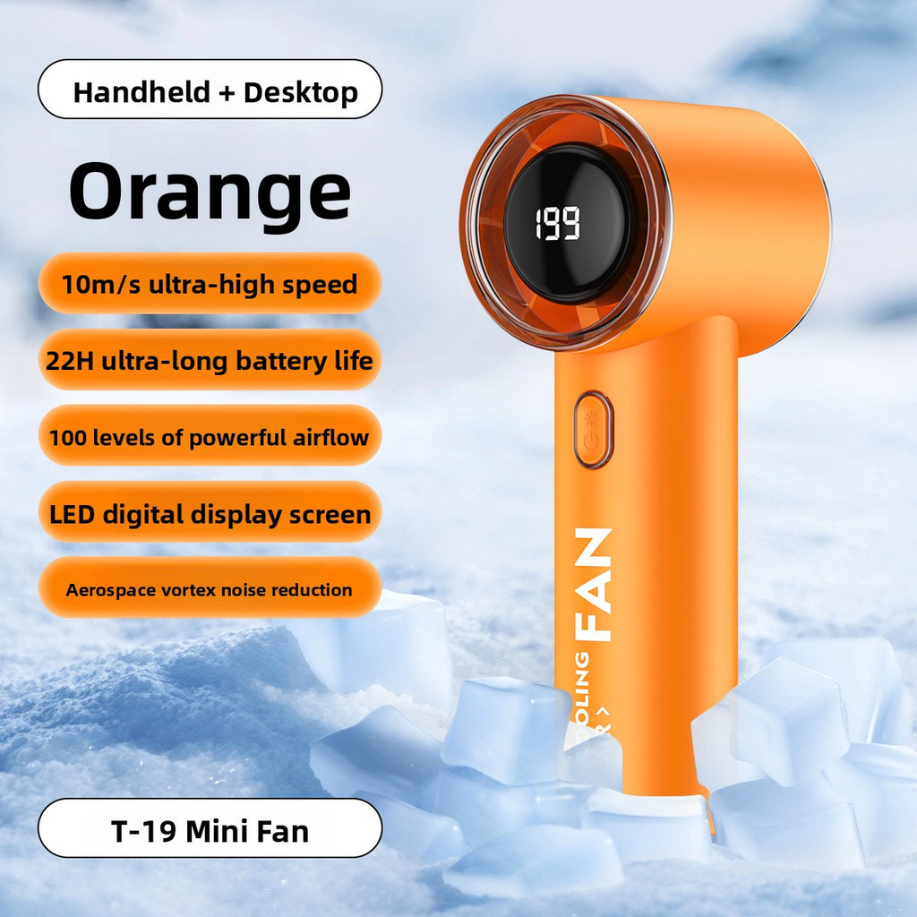 Handheld Turbo Fan with USB Charging
