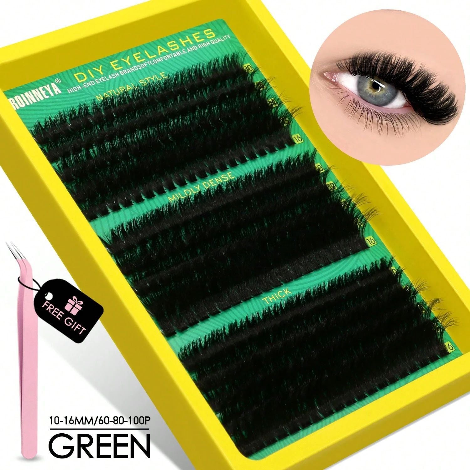 Single Cluster False Eyelashes 300 Clusters DIY Thick Lashes Set
