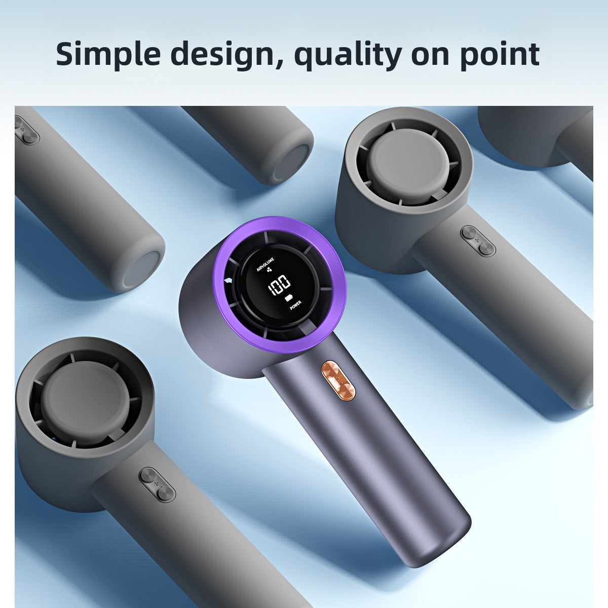 Handheld Turbo Fan with USB Charging