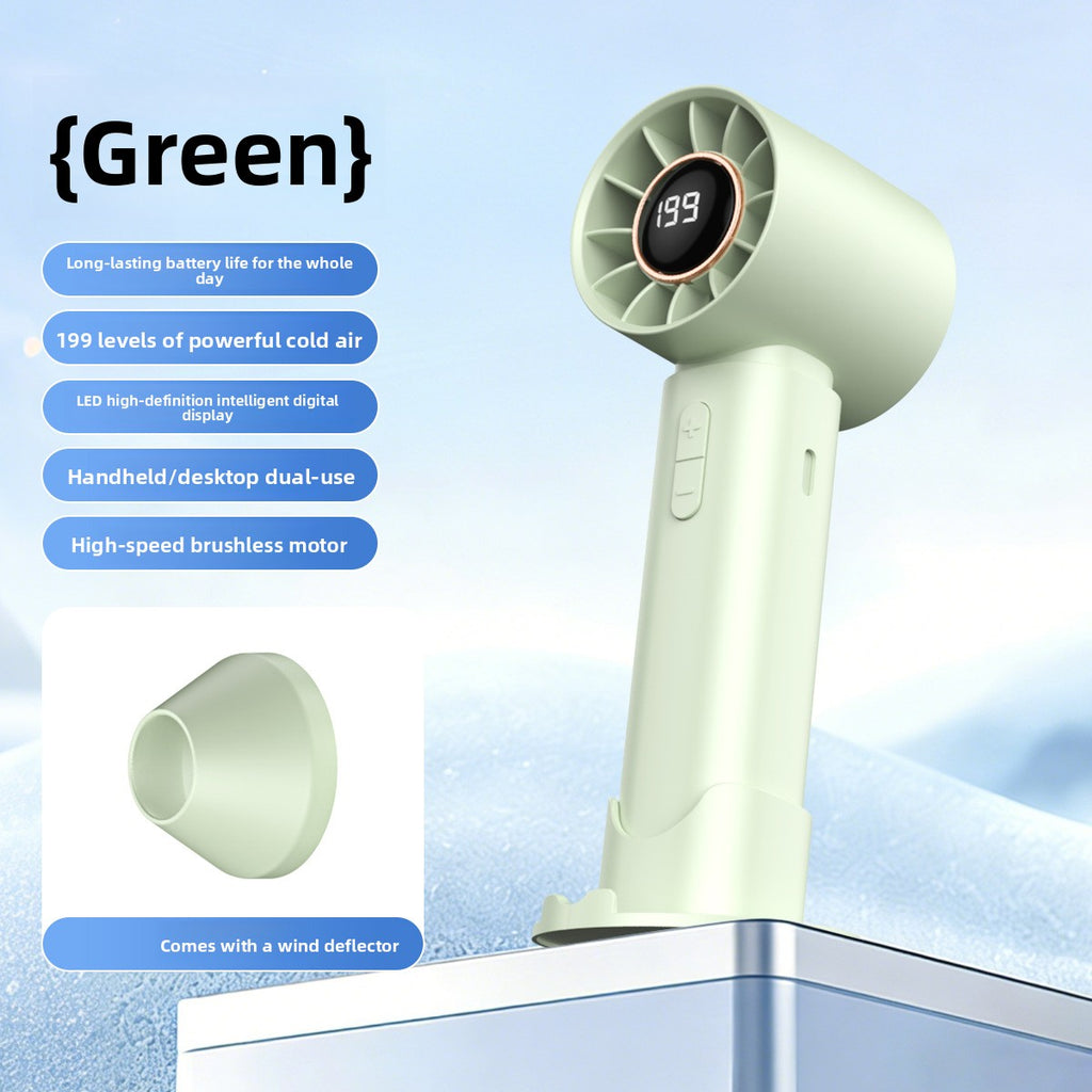 Handheld Turbo Fan with USB Charging