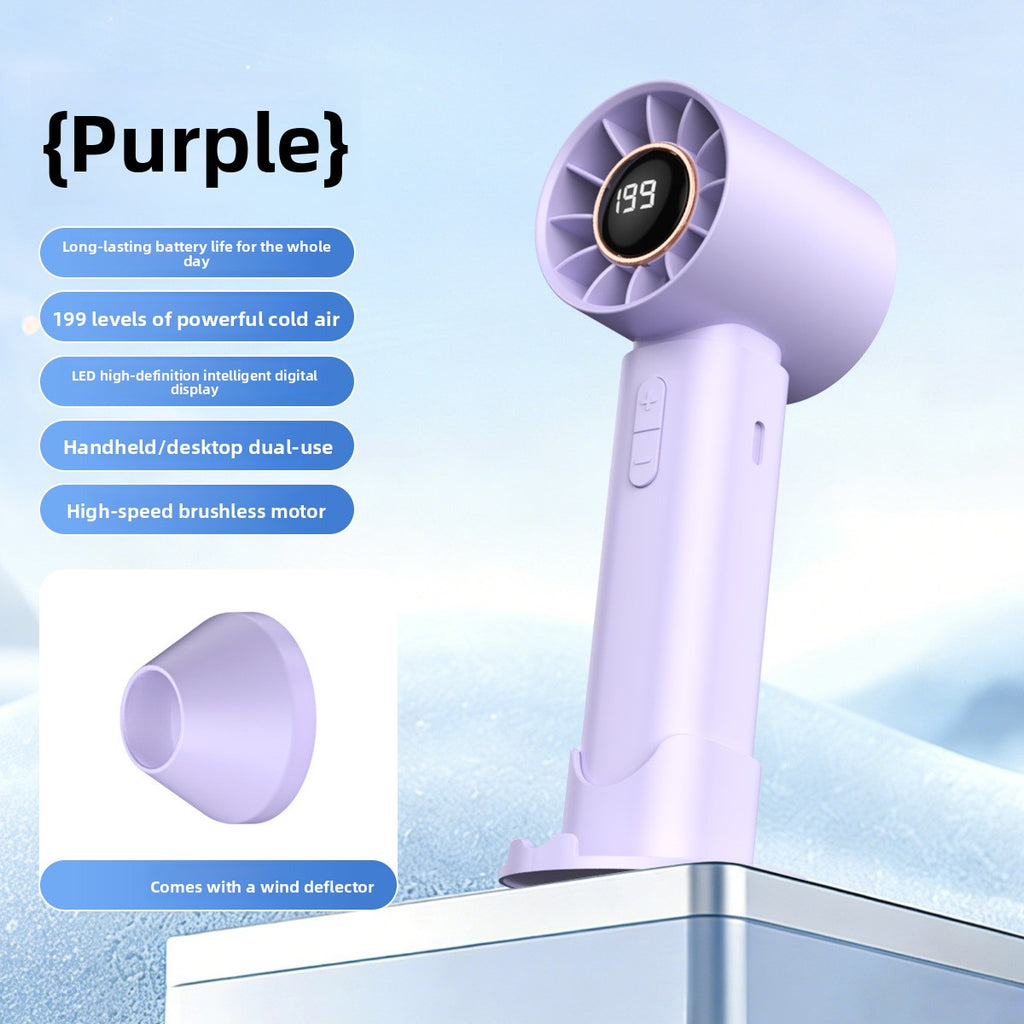 Handheld Turbo Fan with USB Charging