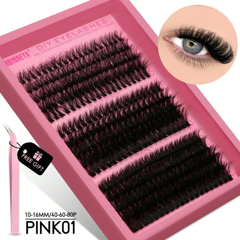 Single Cluster False Eyelashes 300 Clusters DIY Thick Lashes Set