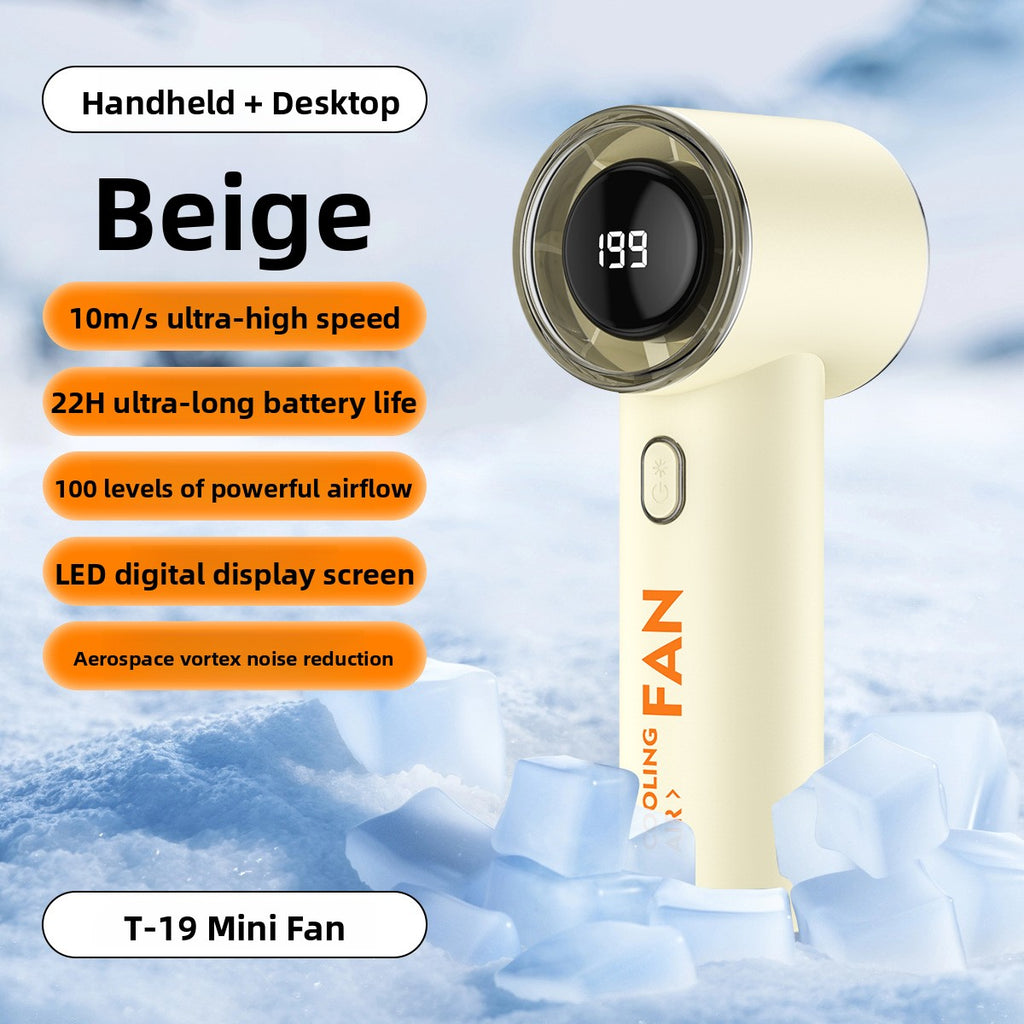 Handheld Turbo Fan with USB Charging