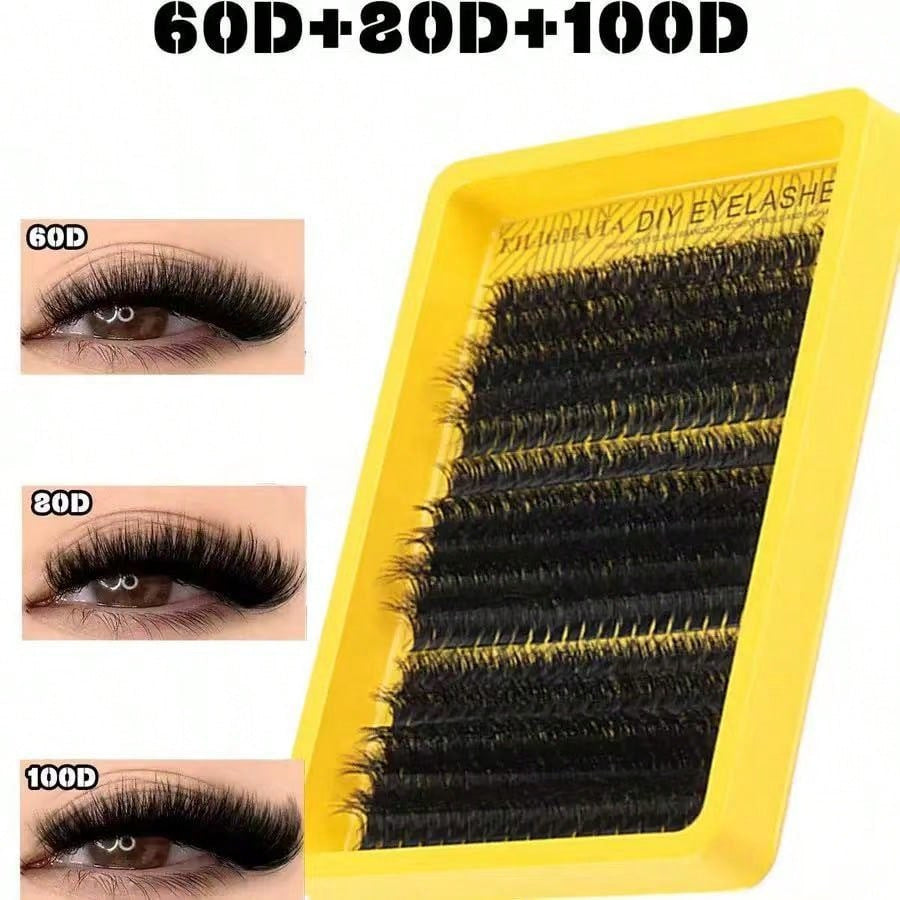 Single Cluster False Eyelashes 300 Clusters DIY Thick Lashes Set