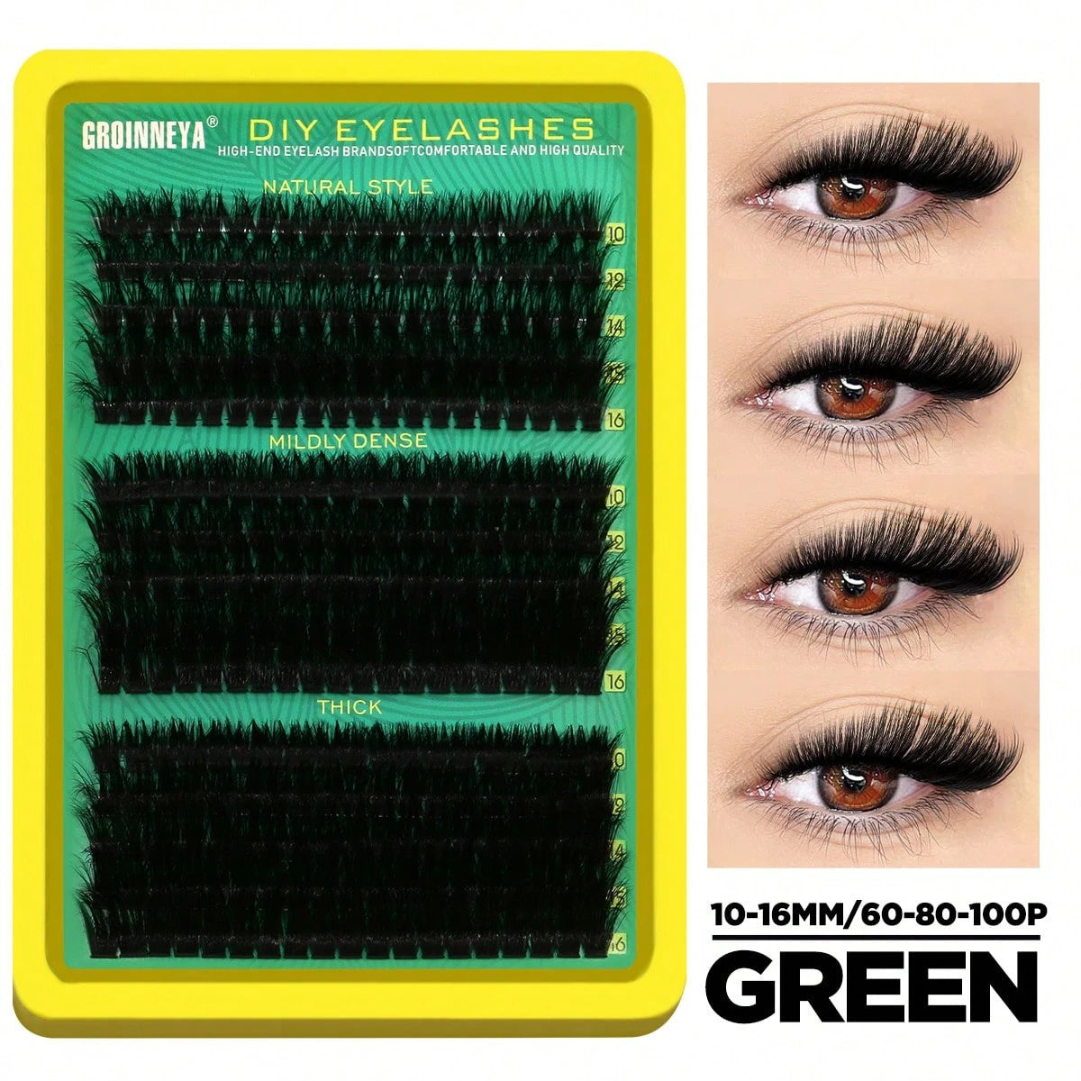 Single Cluster False Eyelashes 300 Clusters DIY Thick Lashes Set
